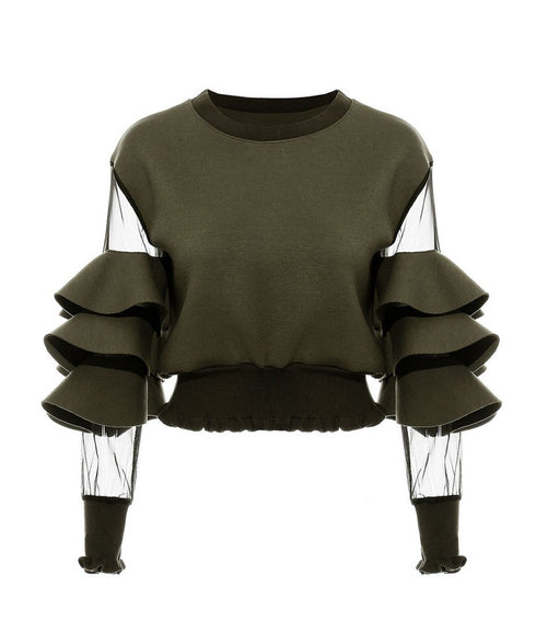 Mesh Sleeve Top